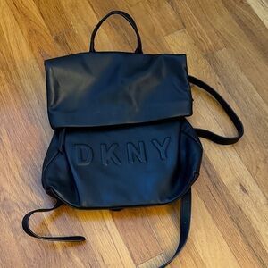DKNY Sleek Black Backpack